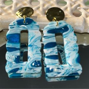 Handmade polymer clay earrings